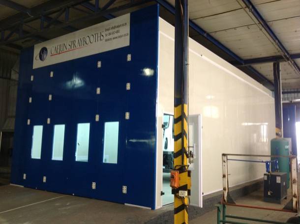 CJ 6 Spray Booth for Trucks and Buses 45